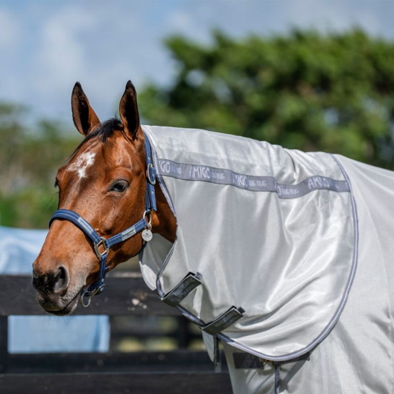 Horseware Amigo Bug Rug Plus Fly Sheet - Silver/Titanium Grey Silver-1