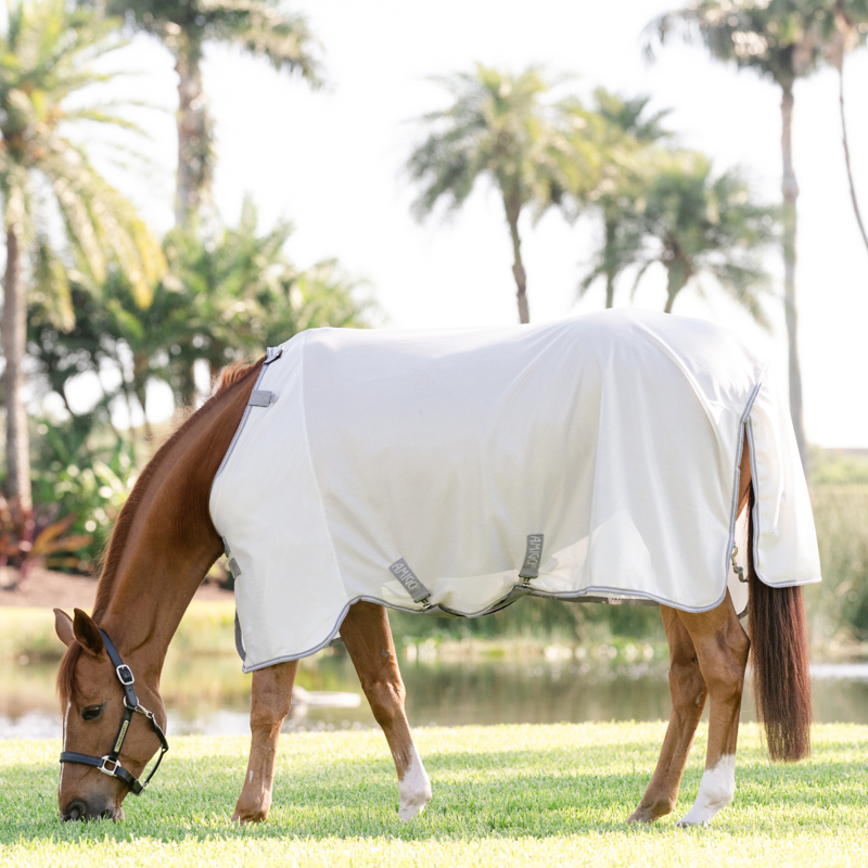 Horseware Amigo Bug Rug Fly Sheet - Silver/Titanium Grey Silver-4