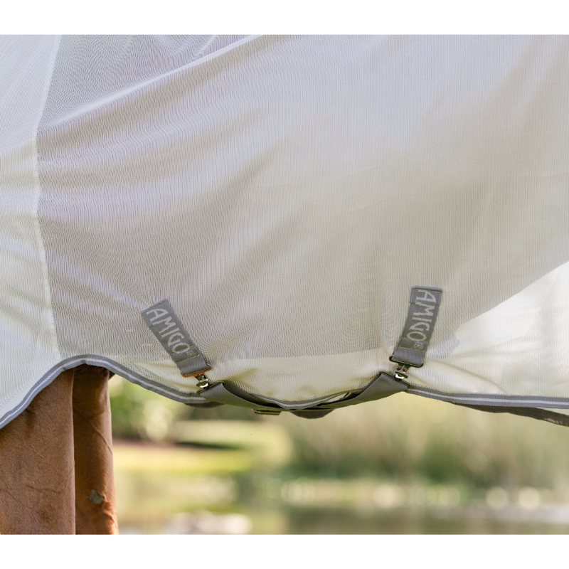 Horseware Amigo Bug Rug Fly Sheet - Silver/Titanium Grey Silver-2