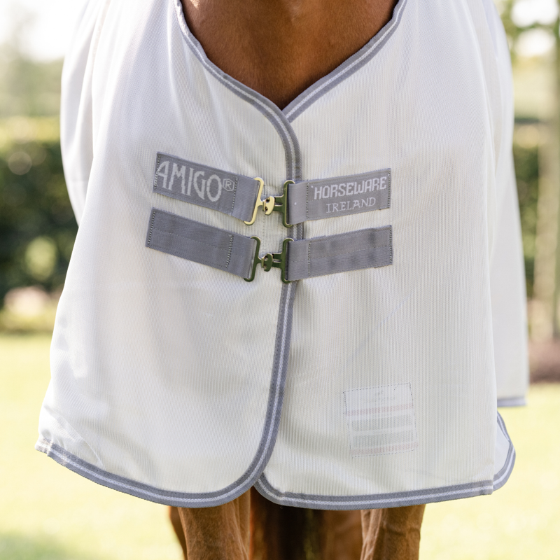 Horseware Amigo Bug Rug Fly Sheet - Silver/Titanium Grey Silver-1