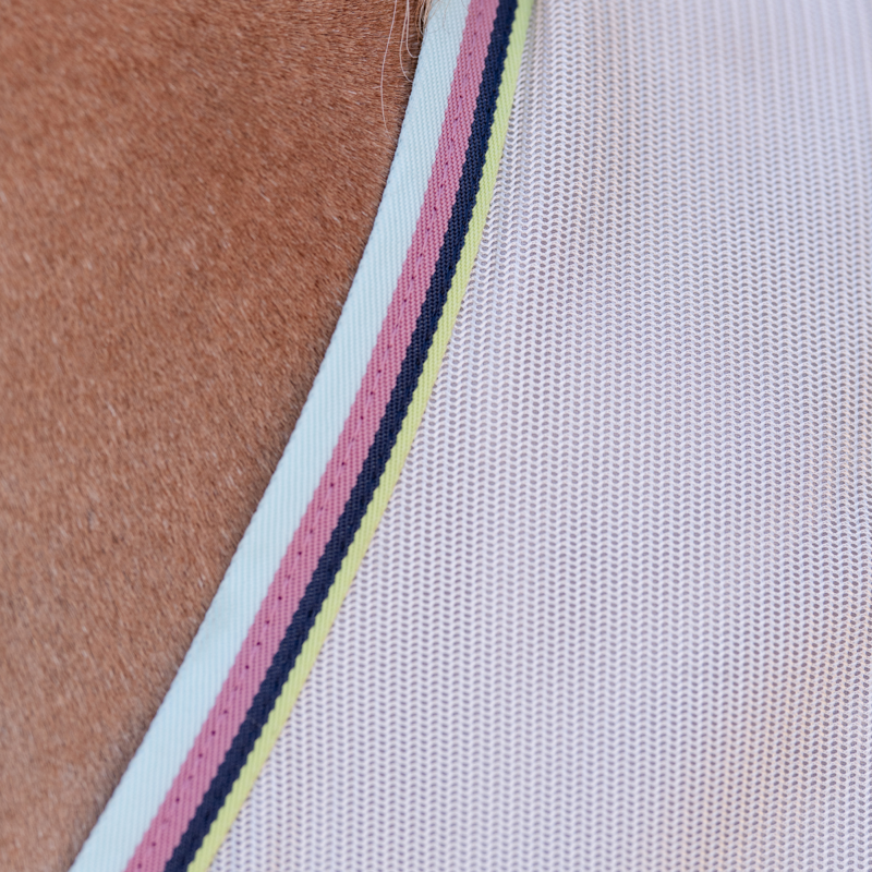 Horseware Amigo Bug Rug Plus Petite Fly Sheet - Silver/Lime Navy Pink Blue-4