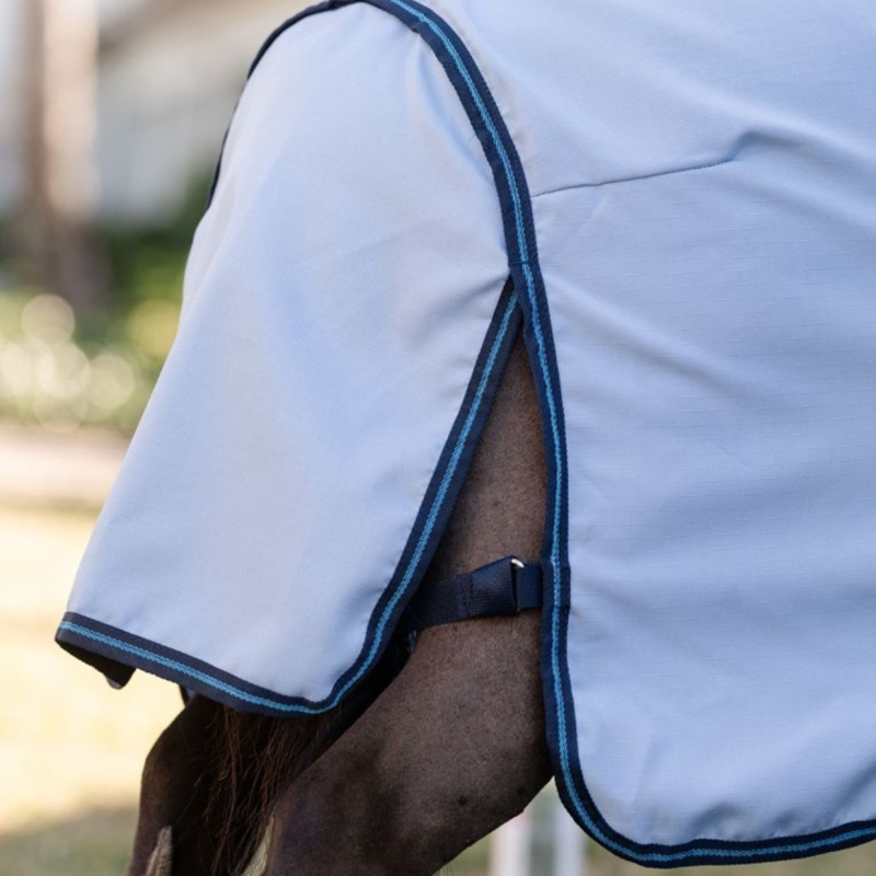 Horseware Amigo Ripstop Petite Hoody Fly Sheet - Azure Blue/Navy Electric Blue-4