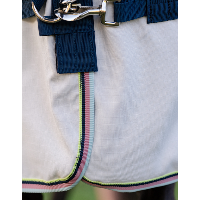 Horseware Amigo Ripstop Petite Hoody Fly Sheet - Silver/Lime Navy Pink Blue-3