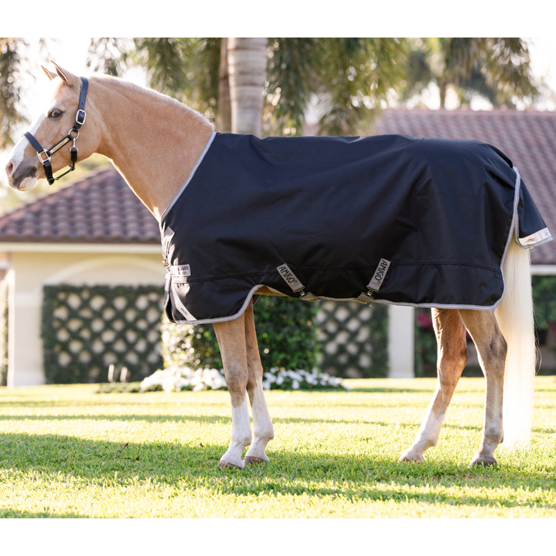 Horseware Amigo 1200D 250g Pony Turnout Rug - Black/Titanium Grey Silver