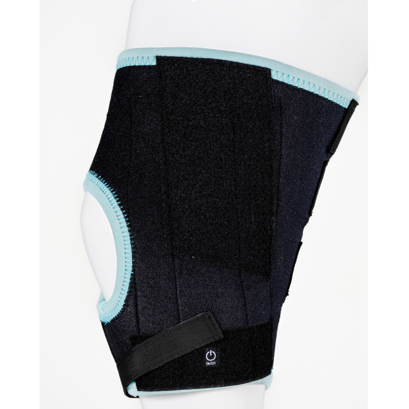 Horseware Ice-Vibe Hock Wrap - Black/Aqua-1
