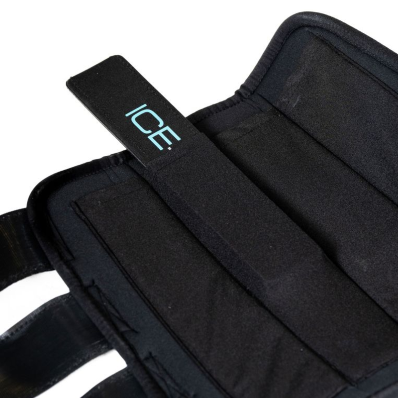 Horseware Ice-Vibe Leg Wraps - Black/Aqua-2