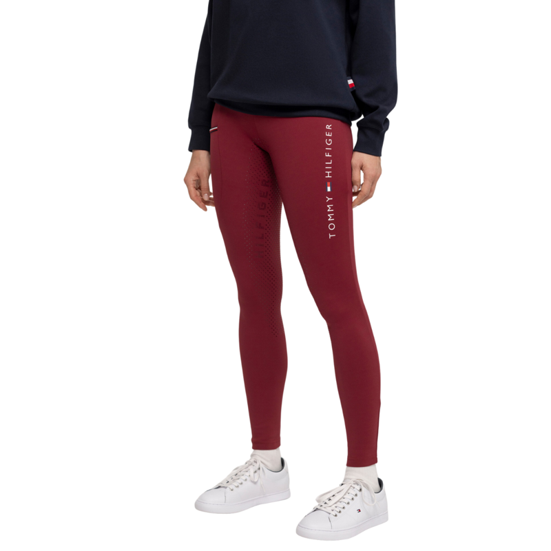 Tommy Hilfiger Women's Elmira Winter Full Grip Leggings - Rouge