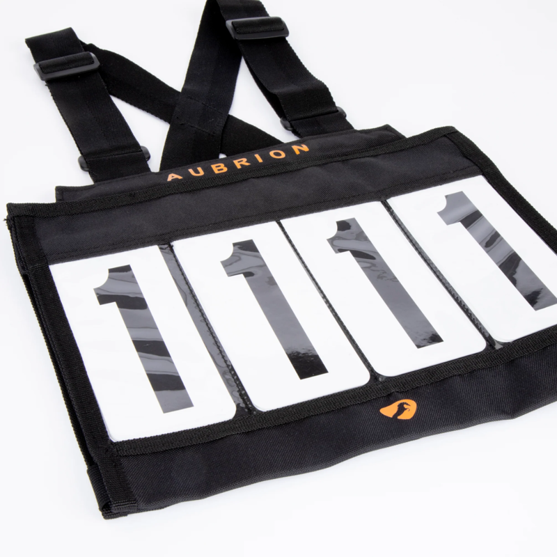 Aubrion Number Bib Set - Black-1