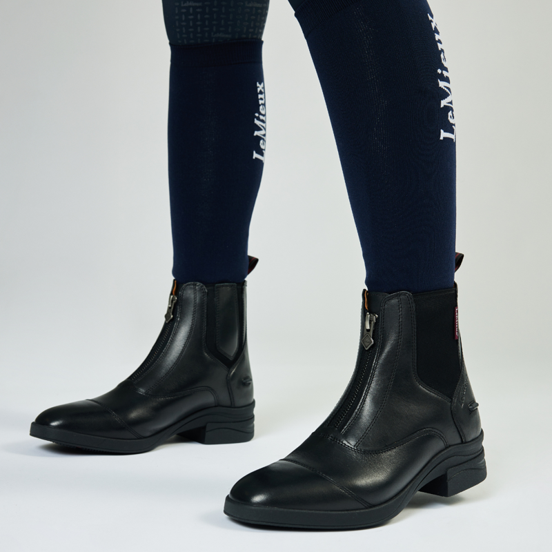 LeMieux Junior Zip Paddock Boot - Black-9