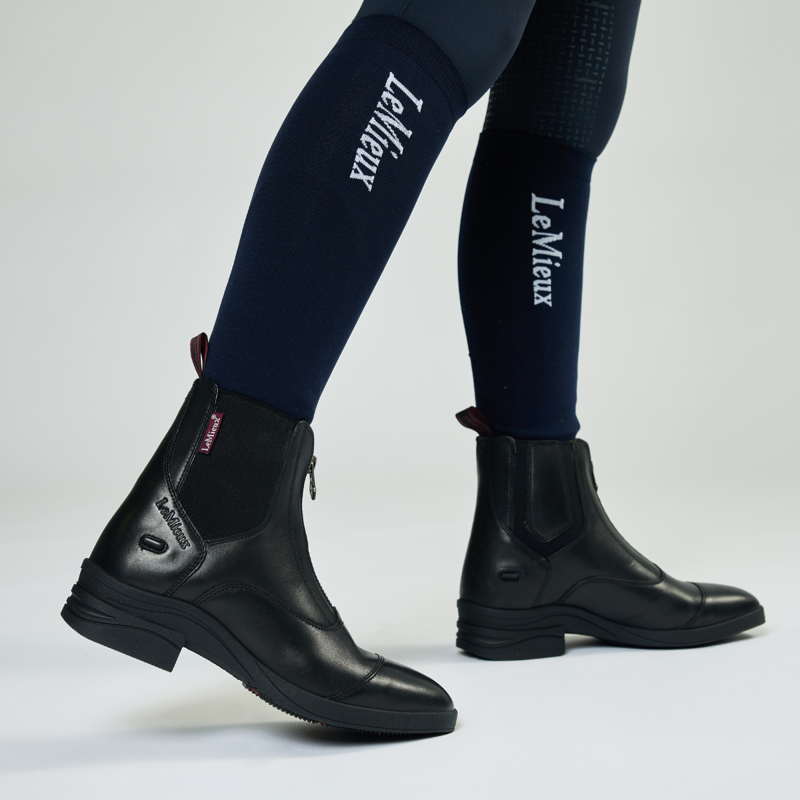 LeMieux Junior Zip Paddock Boot - Black-6
