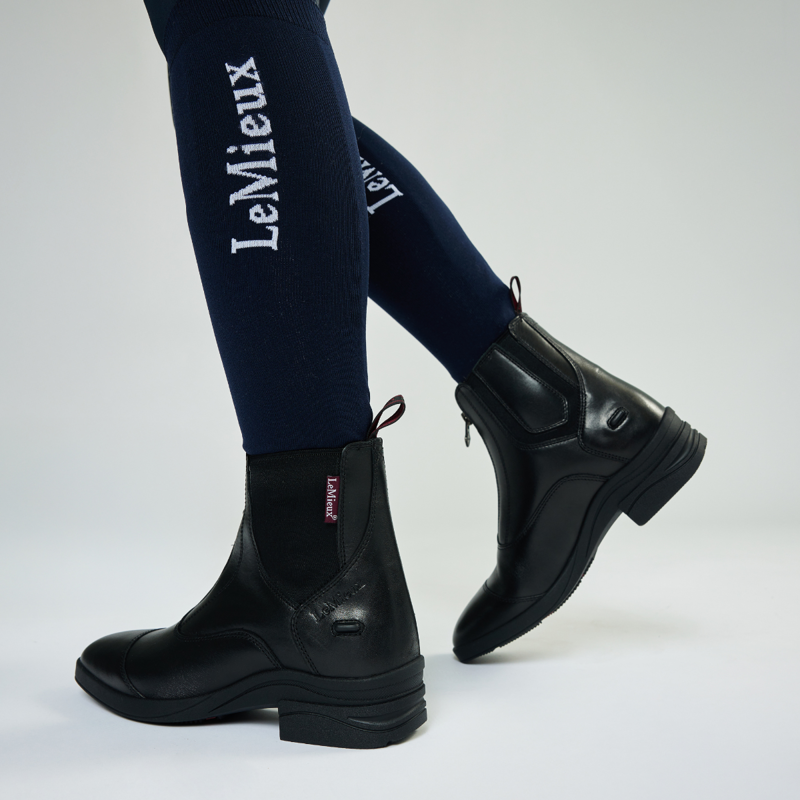 LeMieux Junior Zip Paddock Boot - Black-5