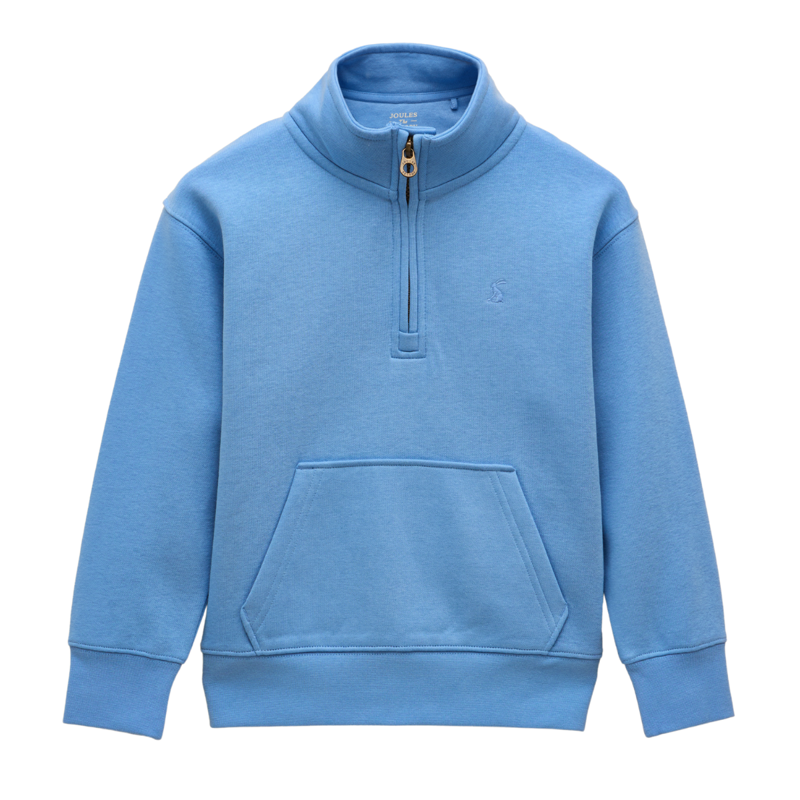 Joules Kids' Alfie Quarter Zip Sweatshirt - Blue
