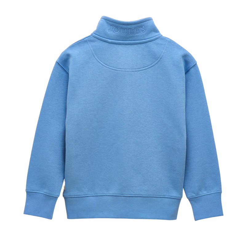 Joules Kids' Alfie Quarter Zip Sweatshirt - Blue-1