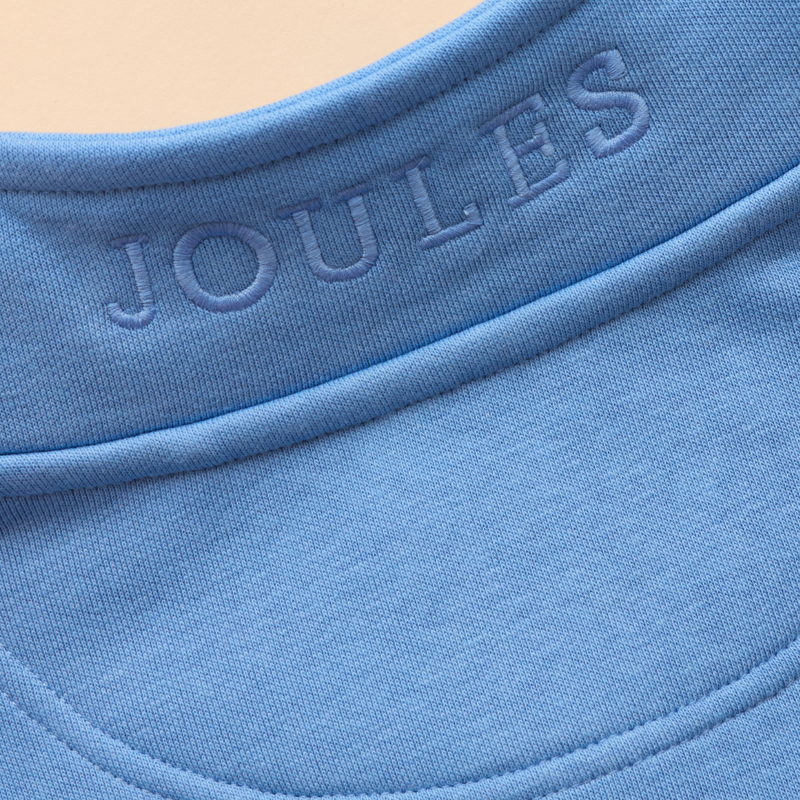 Joules Kids' Alfie Quarter Zip Sweatshirt - Blue-3