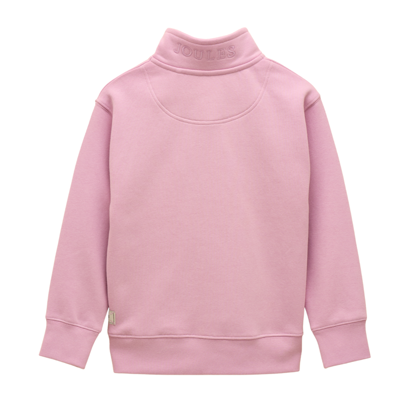 Joules Kids' Alfie Quarter Zip Sweatshirt - Lilac-1
