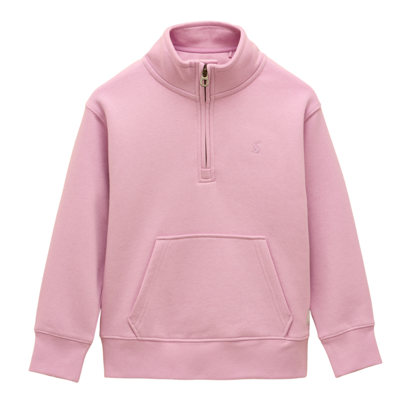 Joules Kids' Alfie Quarter Zip Sweatshirt - Lilac
