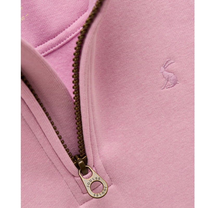 Joules Kids' Alfie Quarter Zip Sweatshirt - Lilac-2