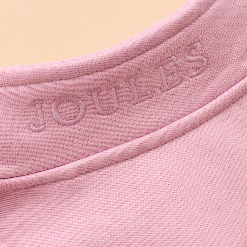 Joules Kids' Alfie Quarter Zip Sweatshirt - Lilac-3