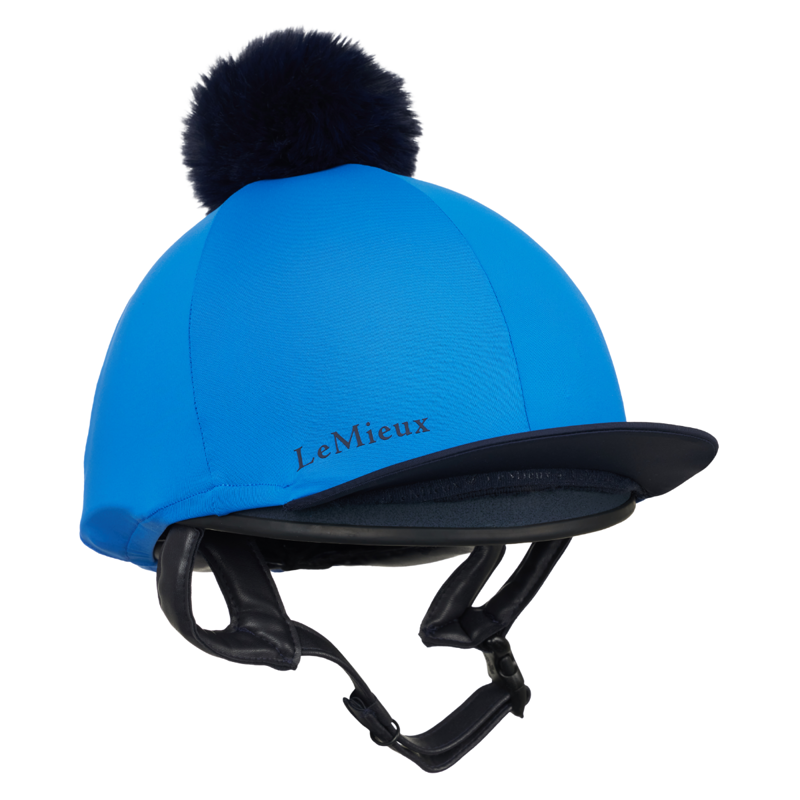 LeMieux Classique Pom Hat Silk - Benetton Blue