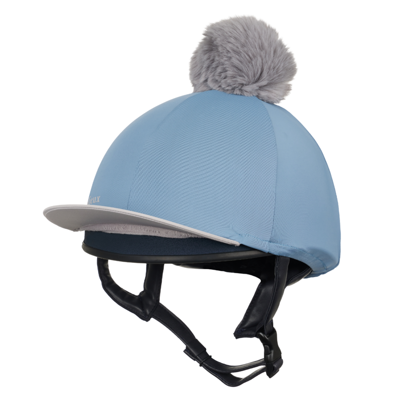 LeMieux Classique Pom Hat Silk - Ice Blue-1