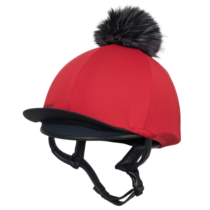 LeMieux Classique Pom Hat Silk - Chilli-1