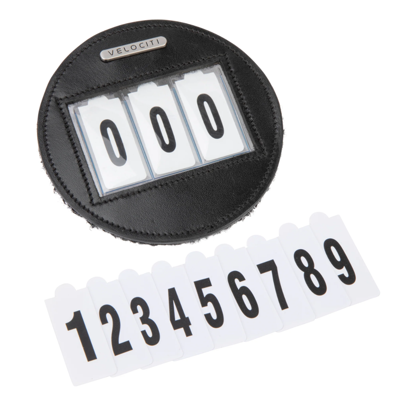 Shires Velociti Round Number Holder - Black
