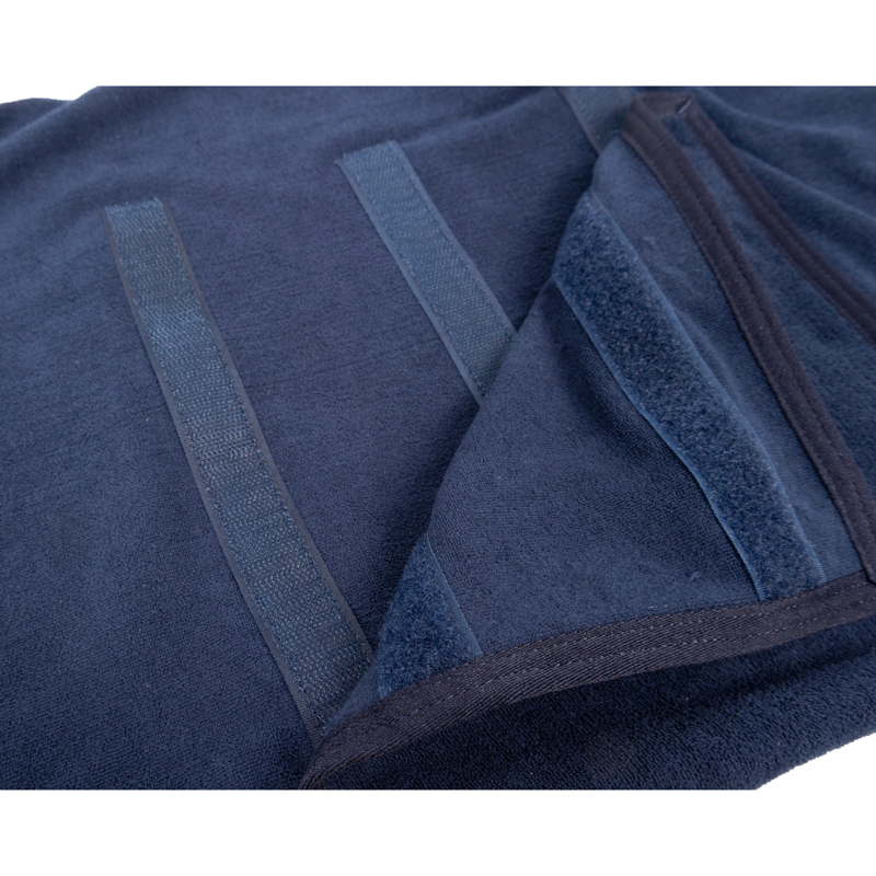 Benji and Flo Classic Drying Dog Robe - Navy-5