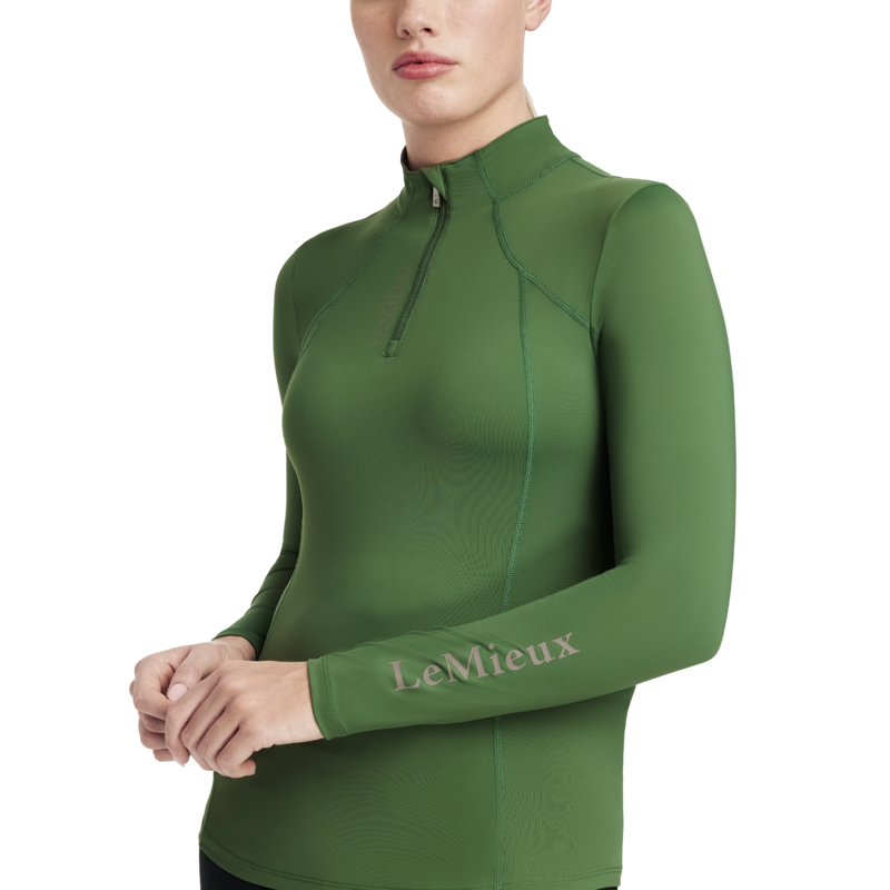 LeMieux Ladies Classique Base Layer - Hunter Green-2