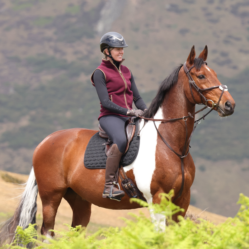 Aubrion Core Fleece Gilet - Maroon-9