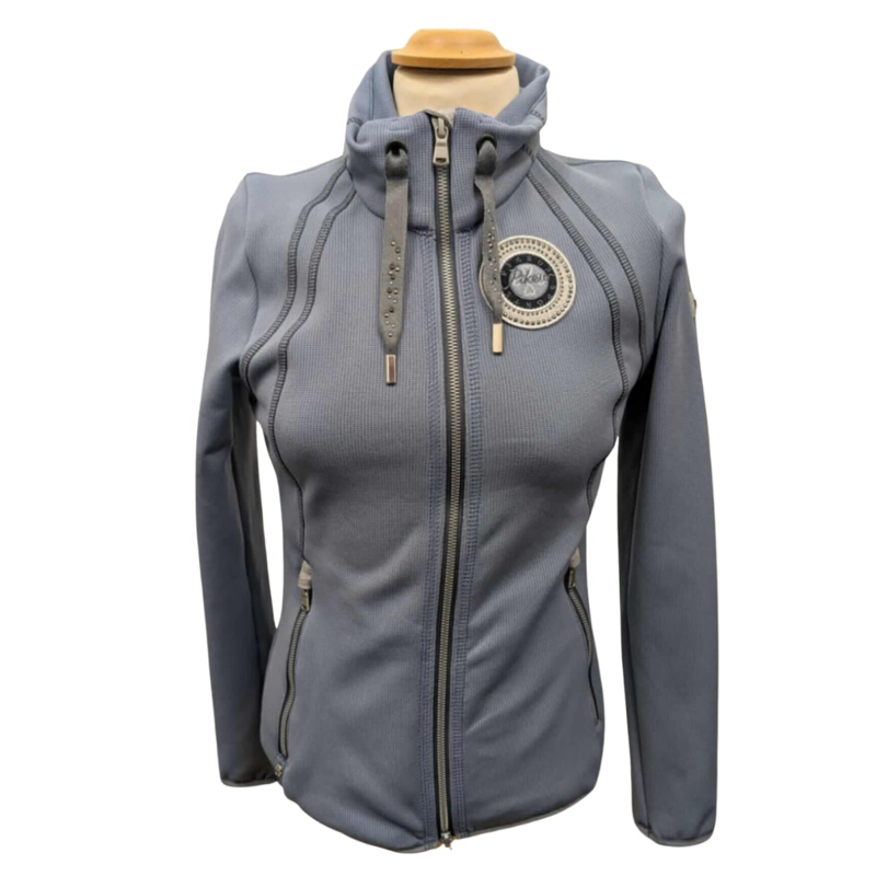 Pikeur Djuli Ladies Fleece Jacket - Smoked Blue