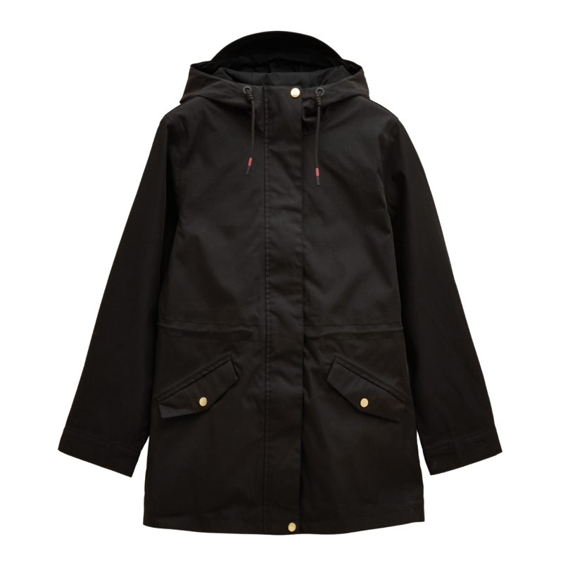 Joules Ladies Portwell Waterproof Raincoat - Black