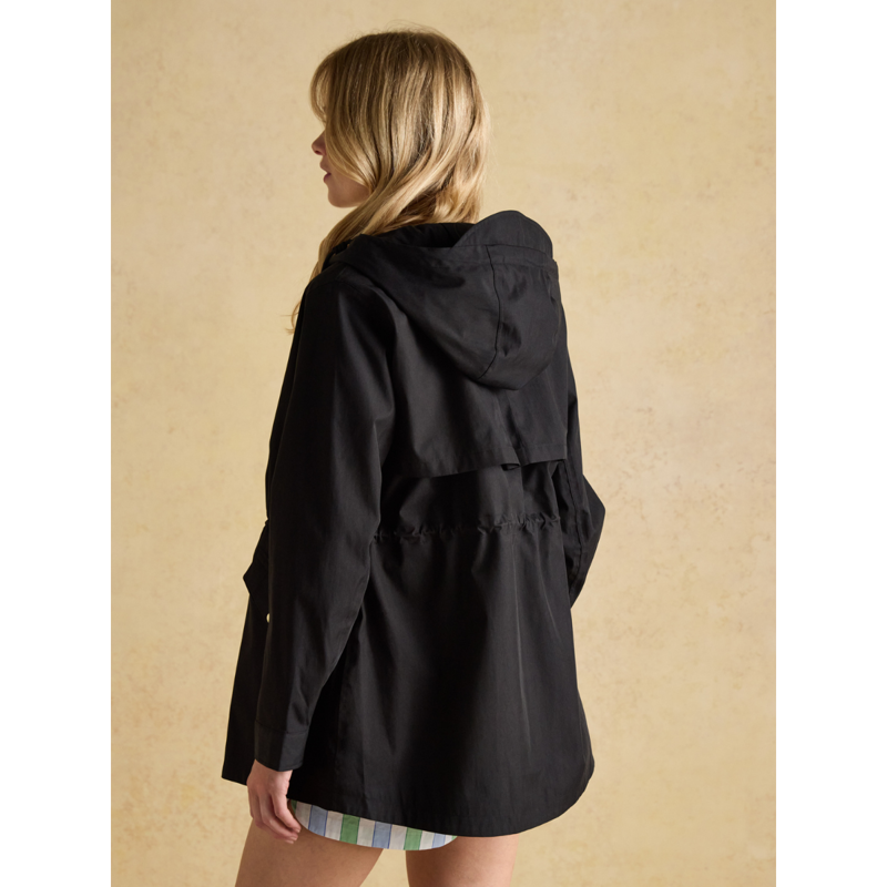 Joules Ladies Portwell Waterproof Raincoat - Black-3