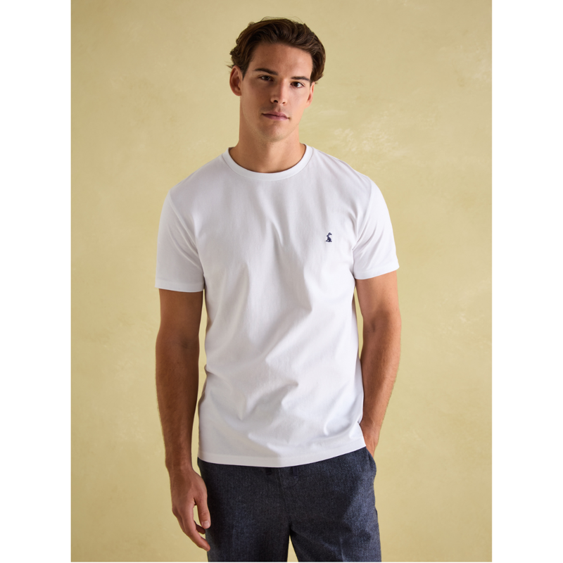 Joules Men's Denton Crew Neck T-Shirt - White-1