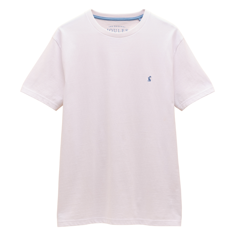 Joules Men's Denton Crew Neck T-Shirt - White