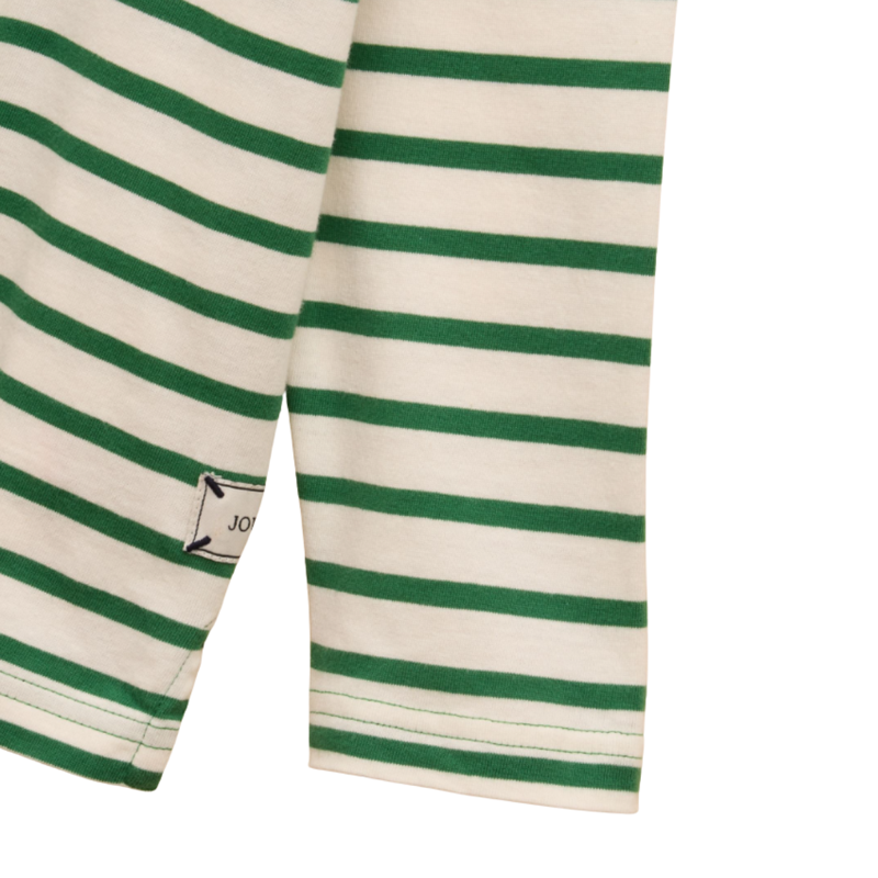 Joules Boys' Jack Applique Long Sleeve Top - Green Stripe-3