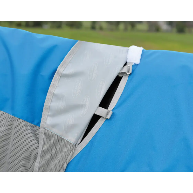 WeatherBeeta ComFiTec Dual Shield Detach-A-Neck Fly Rug - Blue/Grey-3