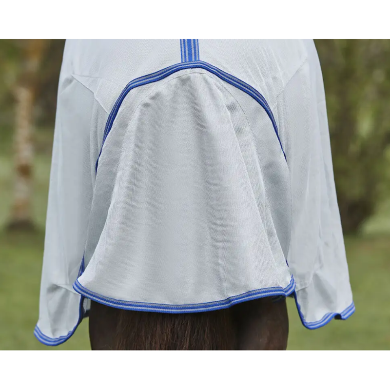 WeatherBeeta ComFiTec Airflow II Detach A Neck Fly Rug - Grey/Blue/Grey-7