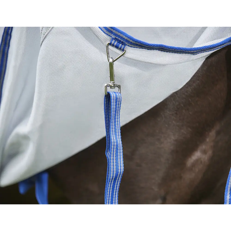 WeatherBeeta ComFiTec Airflow II Detach A Neck Fly Rug - Grey/Blue/Grey-8