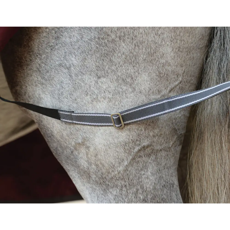 WeatherBeeta ComFiTec Plus Dynamic II Detach-A-Neck Lite Turnout Rug - Maroon/Grey/White-8