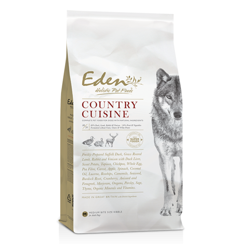 Eden Country Cuisine Medium Kibble Dog Food - 2kg