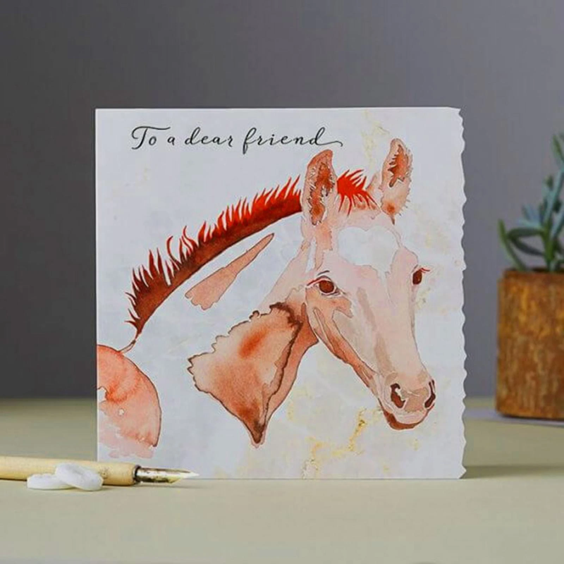 Deckled Edge Lovely Friend Card