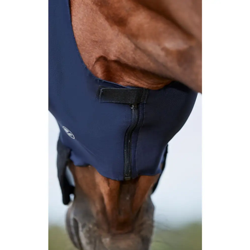WeatherBeeta ComFiTec Luxe Bug Eye Saver With Ears And Nose Fly Mask - Navy/Black-2