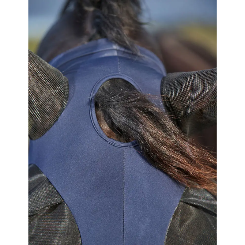 WeatherBeeta ComFiTec Luxe Bug Eye Saver With Ears And Nose Fly Mask - Navy/Black-3