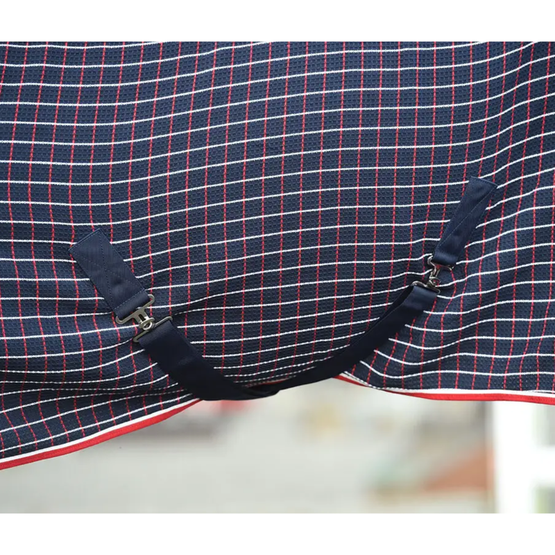 WeatherBeeta Waffle Cooler Standard Neck Rug - Navy/Red/White-3