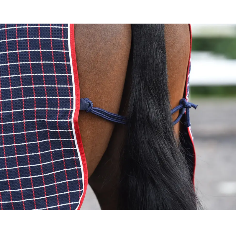 WeatherBeeta Waffle Cooler Standard Neck Rug - Navy/Red/White-4