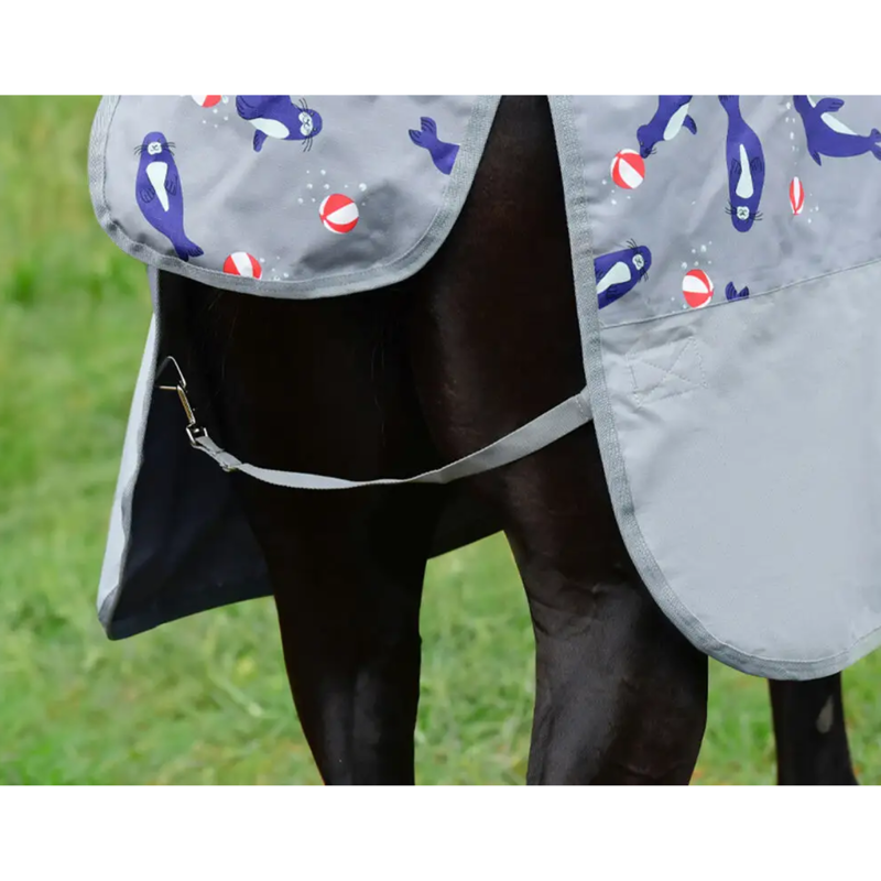WeatherBeeta ComFiTec Tyro Standard Neck Lite Plus Turnout Rug - Seal Print-4