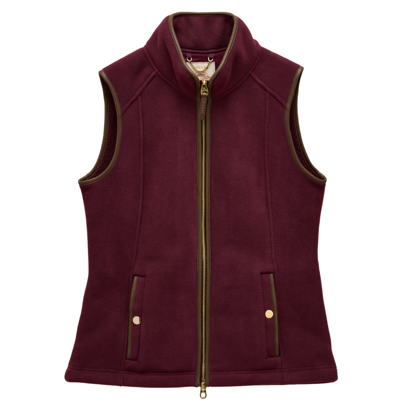 Joules Ladies Heritage Fleece Gilet - Red