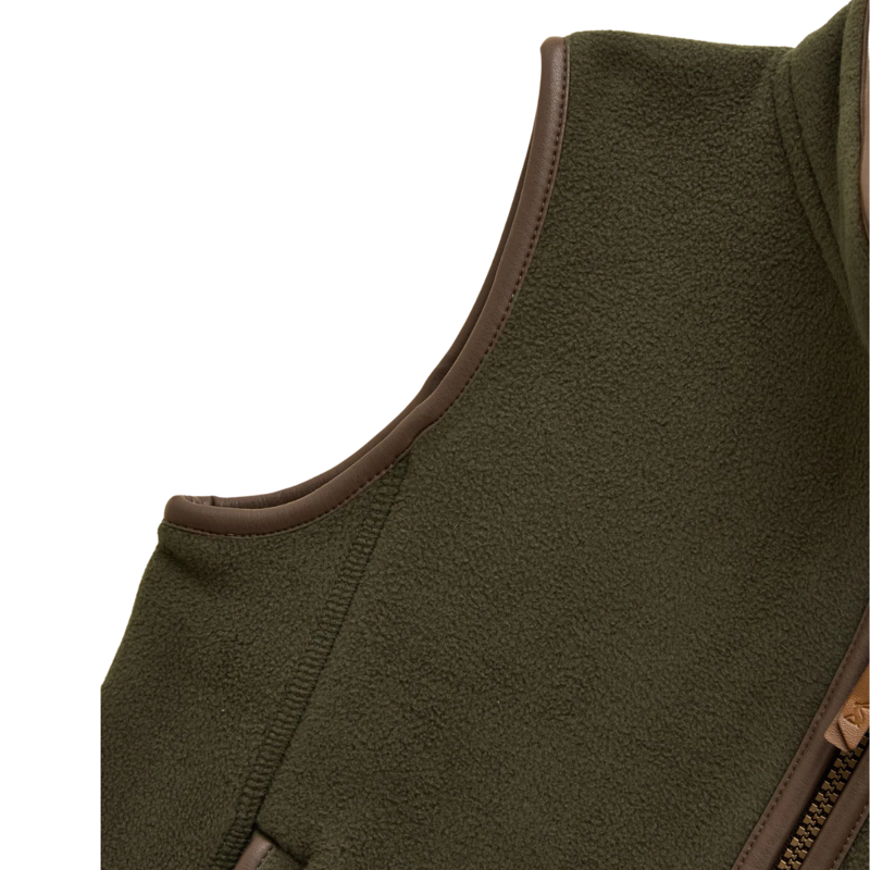 Joules Kids' Heritage Fleece Gilet - Dark Green-4