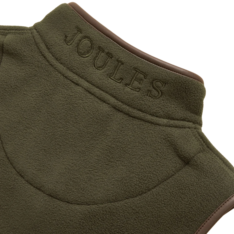 Joules Kids' Heritage Fleece Gilet - Dark Green-3