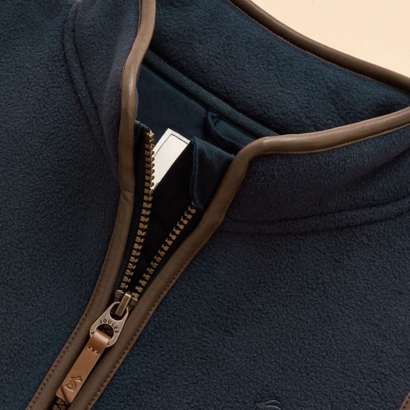Joules Kids' Heritage Fleece Gilet - Navy Blue-2
